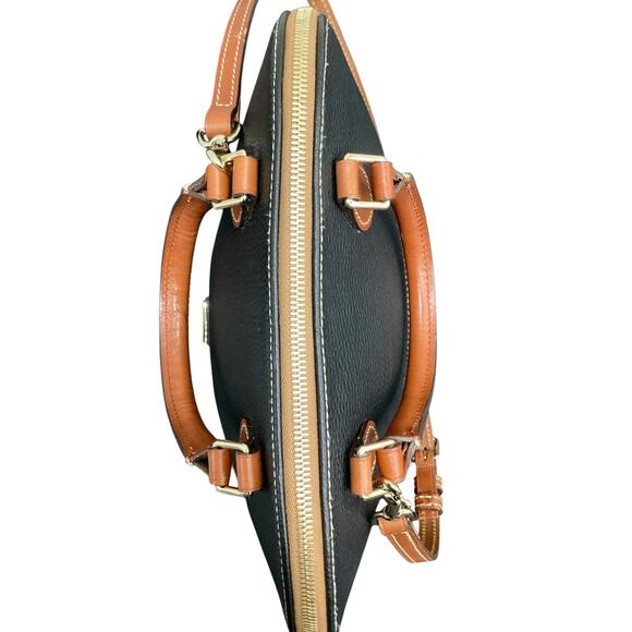 NWOT Dooney & Bourke Satchel Women’s One Size Pebbled Leather Zipper Two Handles - Picture 7 of 11